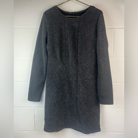 Lou & Grey Gray Long Sleeve Dress, Small - Picture 1 of 7